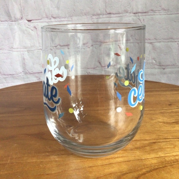 Cristar Celebrate Stemless Wine Glass with Festive Design - Picture 4 of 6